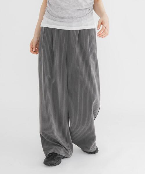 パンツ パイピングイージーパンツ レディースの画像