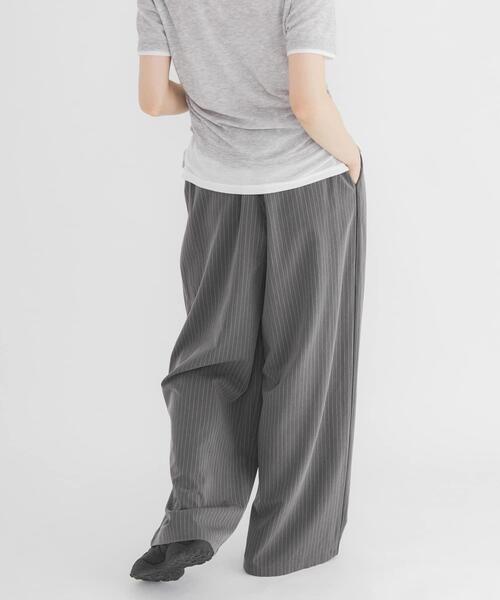 パンツ パイピングイージーパンツ レディースの画像