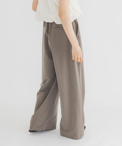 パンツ パイピングイージーパンツ レディースの画像