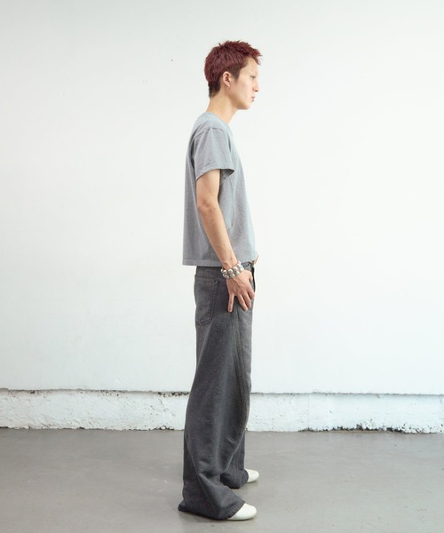 ジーンズ GLITTER TWILL 3D TWISTED WIDE LEG 5P PANTS メンズの画像