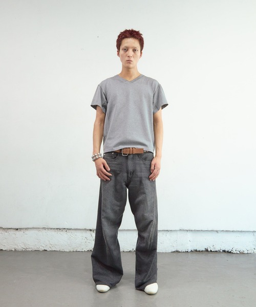 ジーンズ GLITTER TWILL 3D TWISTED WIDE LEG 5P PANTS メンズの画像