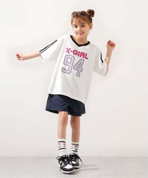 uvカット tシャツ ユニフォームVネック半袖Tシャツ キッズ 子供服 女の子の画像