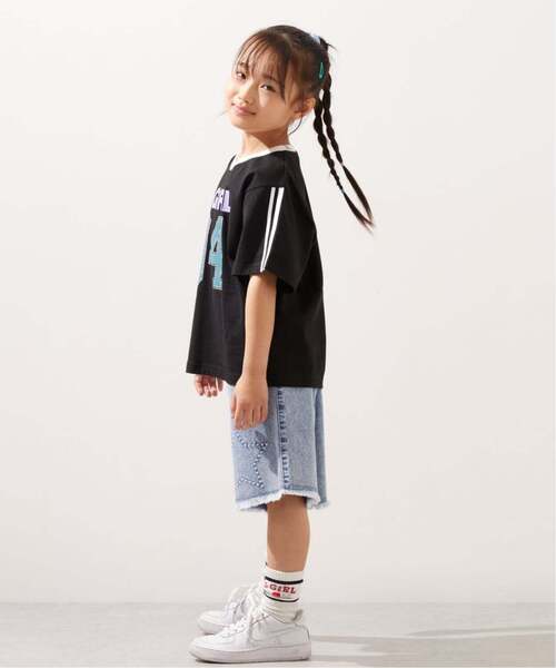 uvカット tシャツ ユニフォームVネック半袖Tシャツ キッズ 子供服 女の子の画像