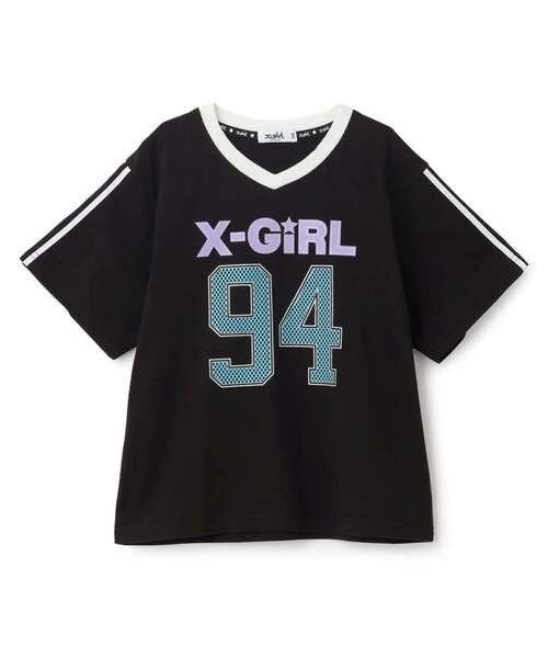 uvカット tシャツ ユニフォームVネック半袖Tシャツ キッズ 子供服 女の子の画像