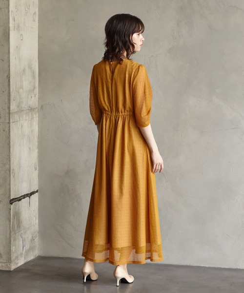 「AIMER」 7分袖ワンピース SMALL グリーン レディース_画像8