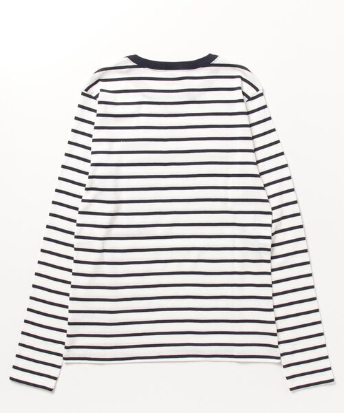 「PETIT BATEAU」 長袖カットソー FREE ネイビー レディース_画像2