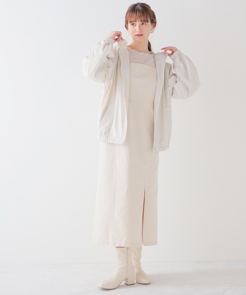 「Honeys」 ブルゾン LL アイボリー レディース_画像5