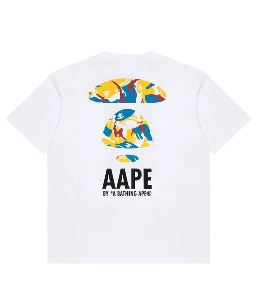 「AAPE BY A BATHING APE」 半袖Tシャツ X-LARGE ブラック メンズ_画像4