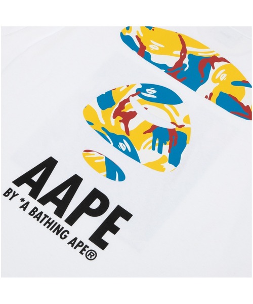 「AAPE BY A BATHING APE」 半袖Tシャツ X-LARGE ブラック メンズ_画像6