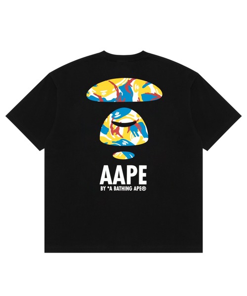 「AAPE BY A BATHING APE」 半袖Tシャツ X-LARGE ブラック メンズ_画像9