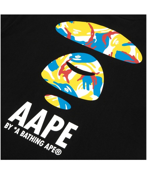 「AAPE BY A BATHING APE」 半袖Tシャツ X-LARGE ブラック メンズ_画像10