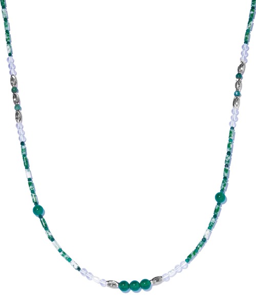 ネックレス 「IRIS 47」jasper glass chain necklace/ジャスパー グラスチェーン ネックレス VSJ28 レディースの画像
