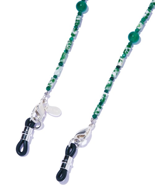 ネックレス 「IRIS 47」jasper glass chain necklace/ジャスパー グラスチェーン ネックレス VSJ28 レディースの画像