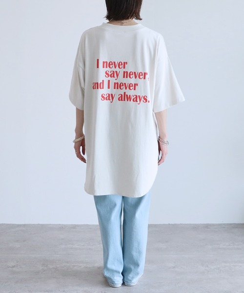 「reca」 半袖Tシャツ FREE ホワイト レディース_画像3