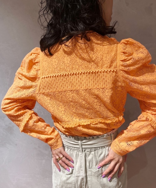 「IENA LA BOUCLE」 長袖ブラウス FREE ホワイト レディース_画像5