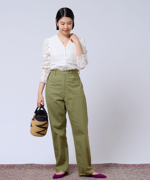 「IENA LA BOUCLE」 長袖ブラウス FREE ホワイト レディース_画像8
