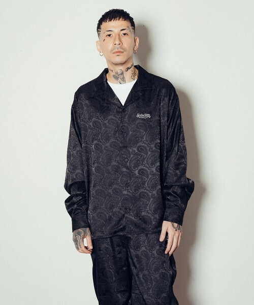 「Subciety」 長袖シャツ X-LARGE ネイビー メンズ_画像5