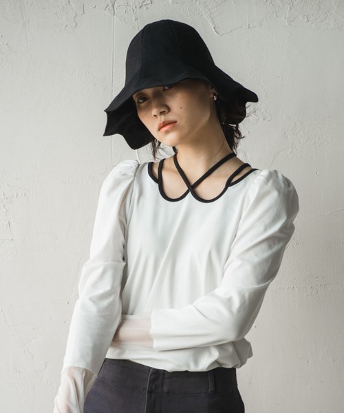 「ORIENT MILLINERY」 帽子 FREE ブラック レディース_画像8