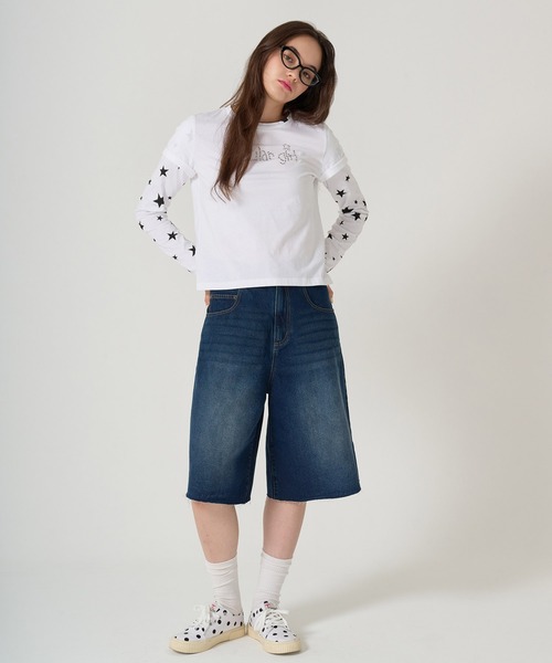 「TINA:JOJUN」 長袖カットソー M ピンク レディース_画像3