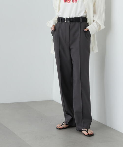 「N.(N. Natural Beauty Basic)」 スラックス SMALL チャコールグレー レディース_画像4