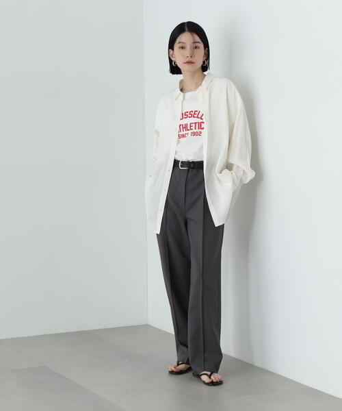 「N.(N. Natural Beauty Basic)」 スラックス SMALL チャコールグレー レディース_画像5
