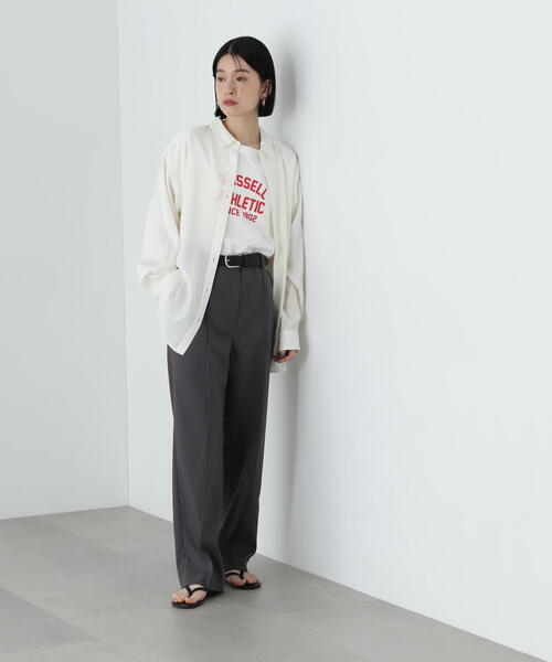 「N.(N. Natural Beauty Basic)」 スラックス SMALL チャコールグレー レディース_画像6
