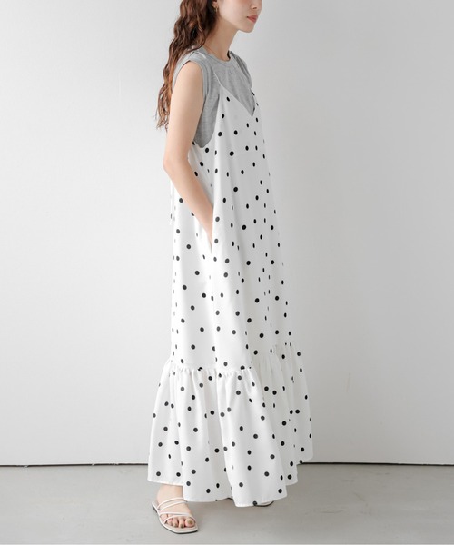 ワンピース 夏 ドット柄 ティアード : ZOZOTOWN Yahoo!店 - 通販
