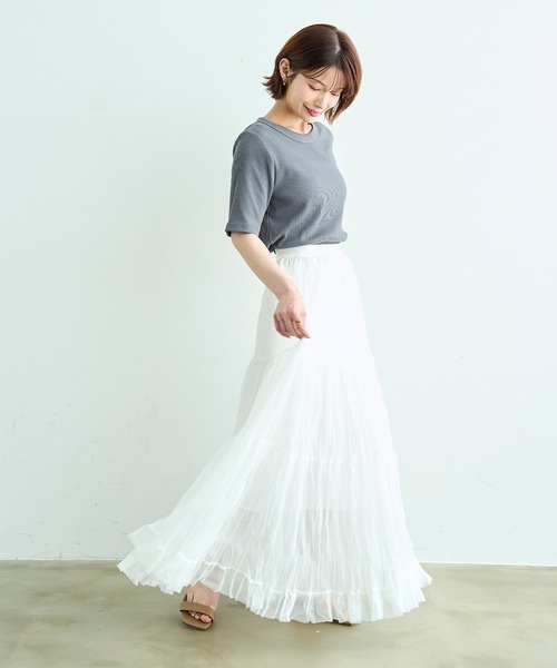 「mil」 ロングスカート ONE SIZE ブラック レディース_画像5