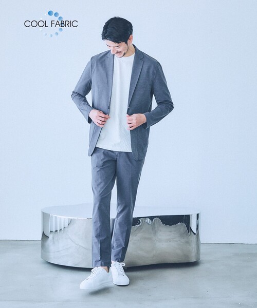 「ABAHOUSE GRAY」 スラックス 52 グレー メンズ_画像2