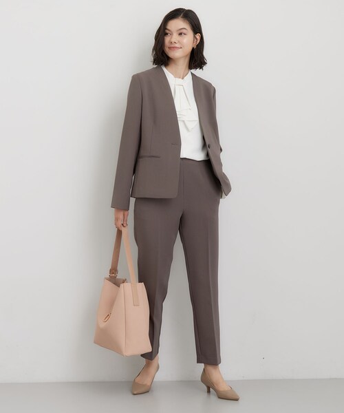 THE SHOP TK セットアップ Mサイズ ノーカラージャケット パンツ M THE SHOP TK ジャケット ノーカラージャケット 「セットアップ可