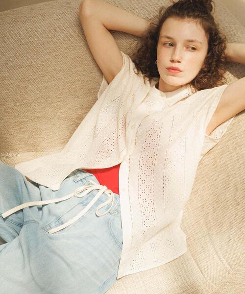 「URBAN RESEARCH Sonny Label」 長袖ブラウス FREE アイボリー レディース_画像2