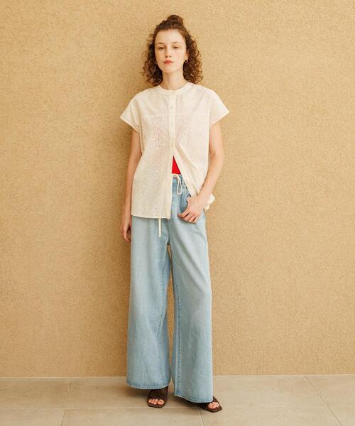 「URBAN RESEARCH Sonny Label」 長袖ブラウス FREE アイボリー レディース_画像3