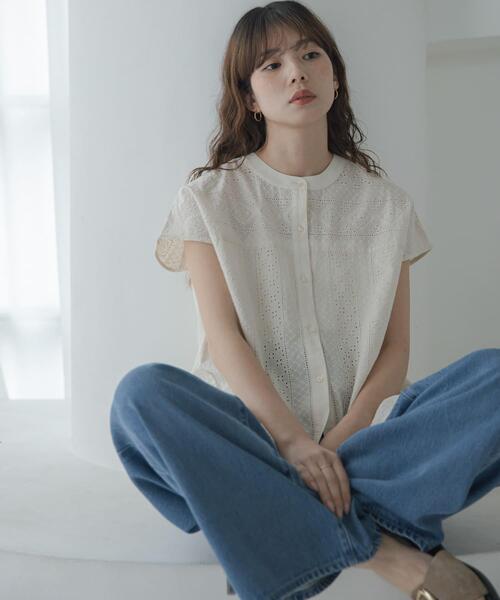 「URBAN RESEARCH Sonny Label」 長袖ブラウス FREE アイボリー レディース_画像5