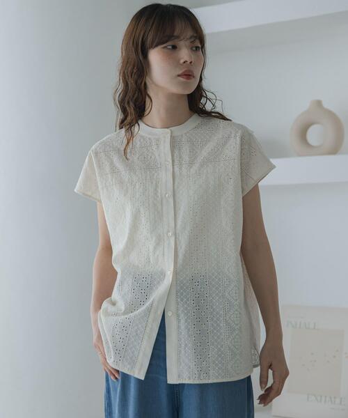 「URBAN RESEARCH Sonny Label」 長袖ブラウス FREE アイボリー レディース_画像6