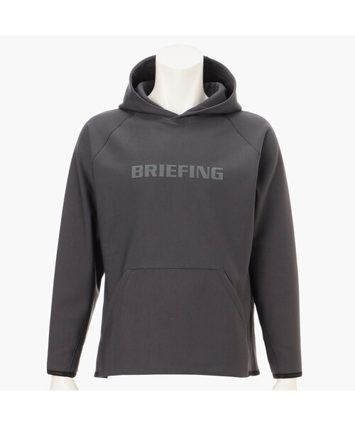 BRIEFING ゴルフ フーデッドパーカー グレー L BRIEFING（ブリーフィング） パーカー 「BRIEFING GOLF