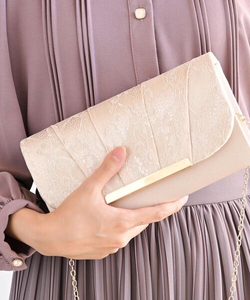 バッグ クラッチバッグ レース×サテン2WAYクラッチBAG|ZOZOTOWN PayPayモール店|21
