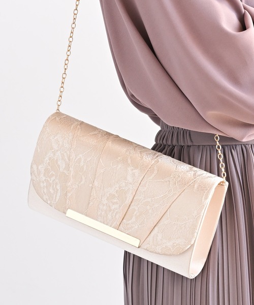 バッグ クラッチバッグ レース×サテン2WAYクラッチBAG|ZOZOTOWN PayPayモール店|02