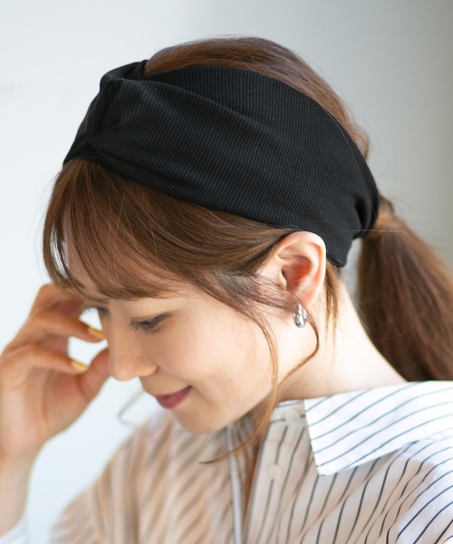 14+ ヘアバンド 伸縮リブ捻り生地ヘアバンド : ZOZOTOWN Yahoo