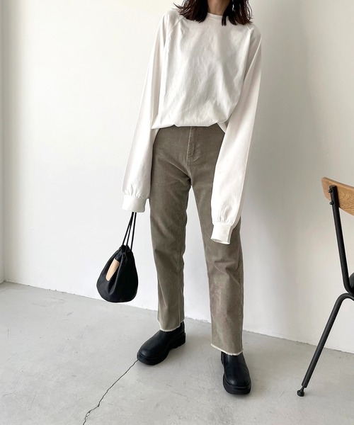 新品大得価 パンツ ZOZOTOWN PayPayモール店 - 通販 - PayPayモール RED CHOP WORKS(レッドチョップワークス) コーデュロイクロップドパンツ 大得価HOT