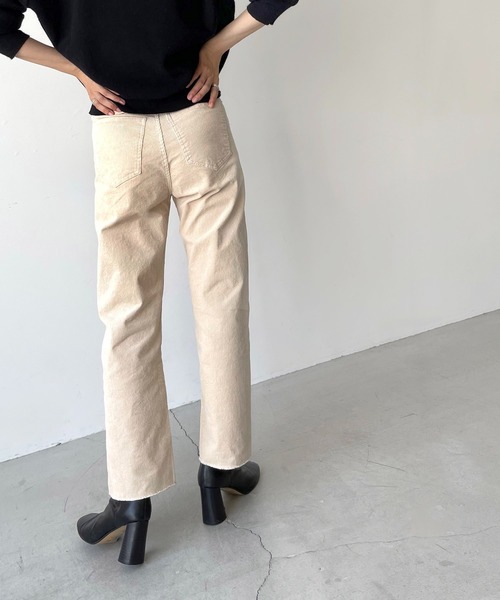 新品大得価 パンツ ZOZOTOWN PayPayモール店 - 通販 - PayPayモール RED CHOP WORKS(レッドチョップワークス) コーデュロイクロップドパンツ 大得価HOT