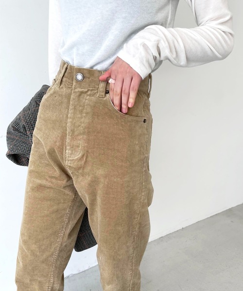 新品大得価 パンツ ZOZOTOWN PayPayモール店 - 通販 - PayPayモール RED CHOP WORKS(レッドチョップワークス) コーデュロイクロップドパンツ 大得価HOT