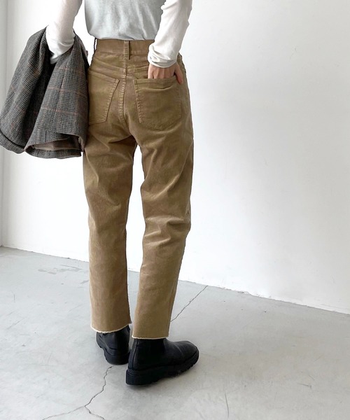 新品大得価 パンツ ZOZOTOWN PayPayモール店 - 通販 - PayPayモール RED CHOP WORKS(レッドチョップワークス) コーデュロイクロップドパンツ 大得価HOT