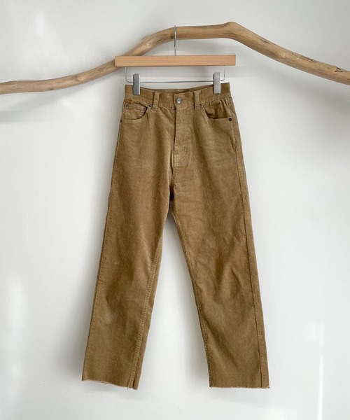 新品大得価 パンツ ZOZOTOWN PayPayモール店 - 通販 - PayPayモール RED CHOP WORKS(レッドチョップワークス) コーデュロイクロップドパンツ 大得価HOT