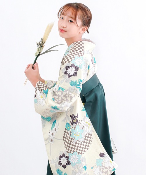 KYOETSU（京越） 着物 ガールズ CCM D 袴4点セット ( 二尺袖 + 帯 + 袴