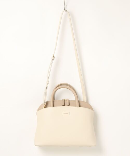 【Agnes b】シンプル＆フェミニン★QAS02−01 2wayトートバッグ Agnes b】シンプル＆フェミニン☆QAS02−01 2wayトートバッグ