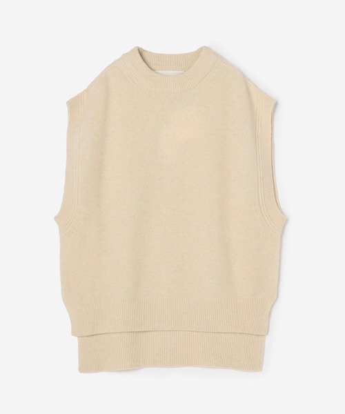 ベスト ADAWAS |〈別注〉カシミヤブレンド ニットベスト WOMEN ...