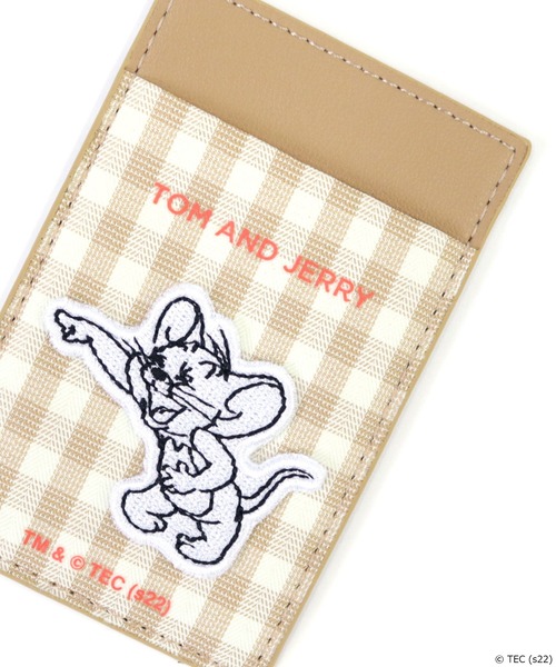 ステッカー 「公式」TOM and JERRY チェック ポケットステッカー