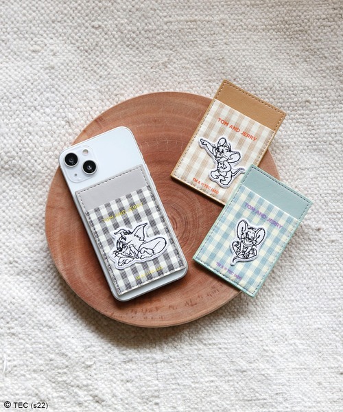 ステッカー 「公式」TOM and JERRY チェック ポケットステッカー