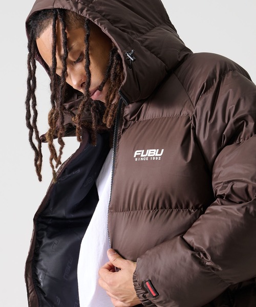 FUBU（フブ） ダウンジャケット ダウン ブランド ロゴ プリント 長袖