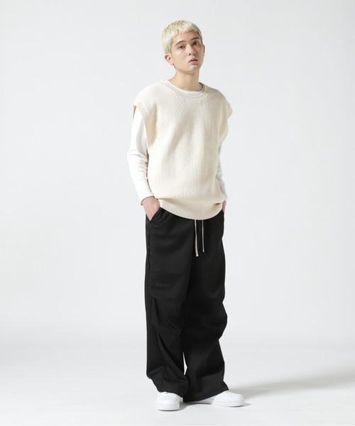 ベスト ジレ WHITELAND/ホワイトランド/RIB VEST レディース メンズ WHITELAND ベスト ジレ WHITELAND/ホワイトランド/RIB VEST